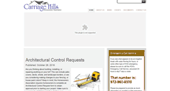 Desktop Screenshot of carriagehillshoa.net